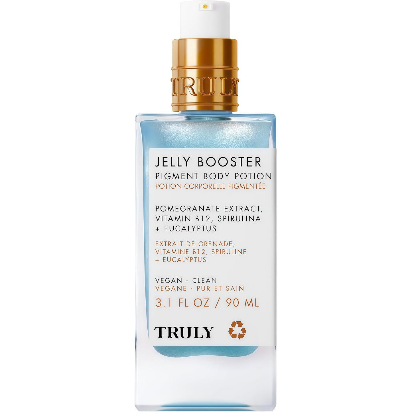 Truly Beauty Jelly Booster Pigment Body Potion, Lightweight, Fast Absorbing Acne Scar Treatment for Face And Body, Scar Removal Ointment/Serum for Everyday Use, 3.1 Fl.Oz