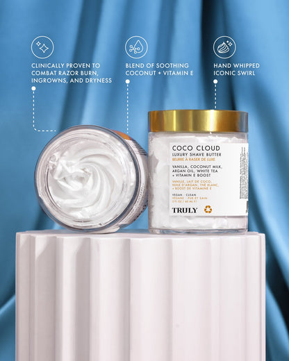 Truly Luxury Shave Butter | Ultra-Hydrating, Shave Formula For Silky Smooth Soft Skin